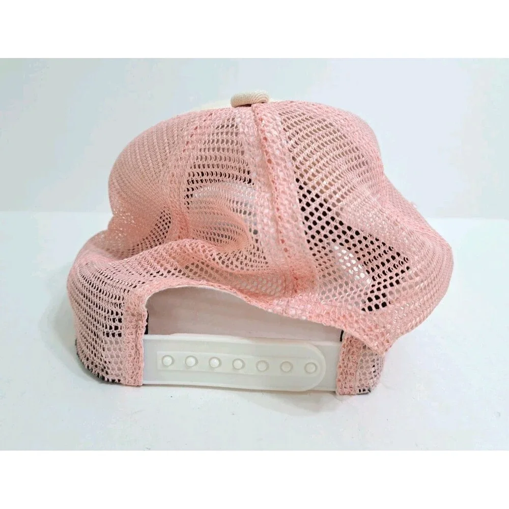 LL Bean Trucker Hat Cap Snapback Adjustable Women's Pink Mesh Logo - Picture 3 of 6